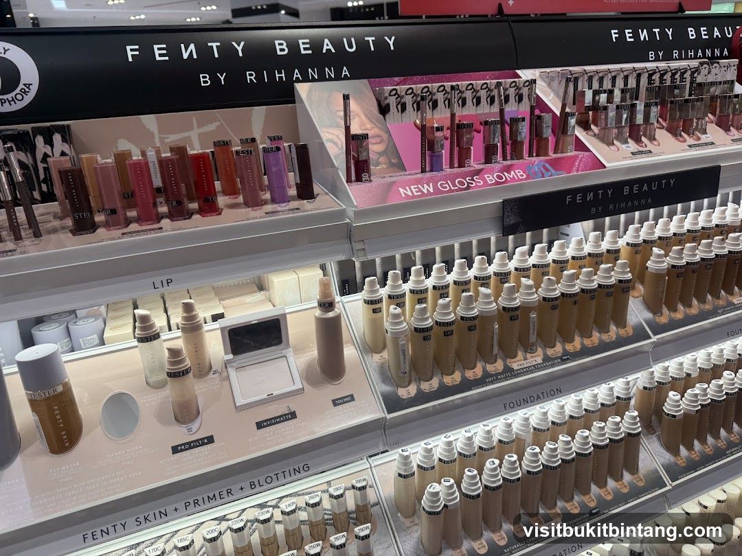 Fenty Beauty Makeup Display