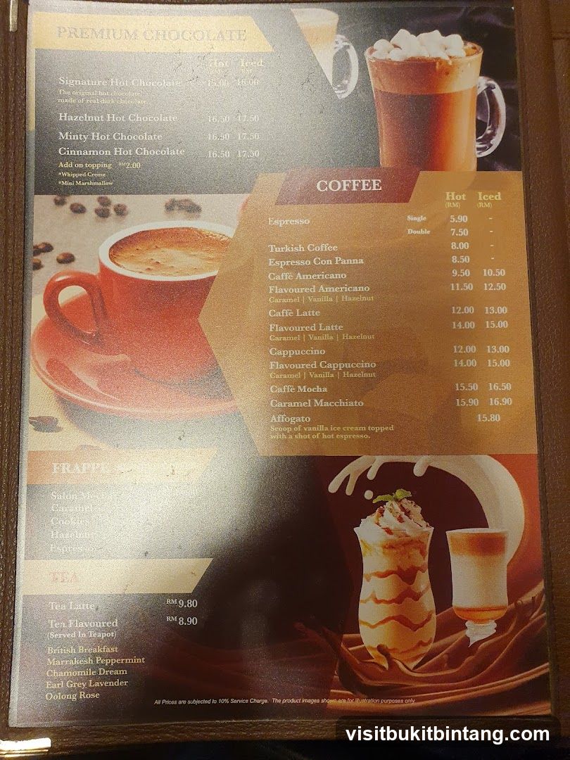 Premium Chocolate, Coffee, Frappe, Tea