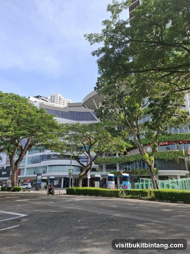 Modern Building Facade with Lush Greenery