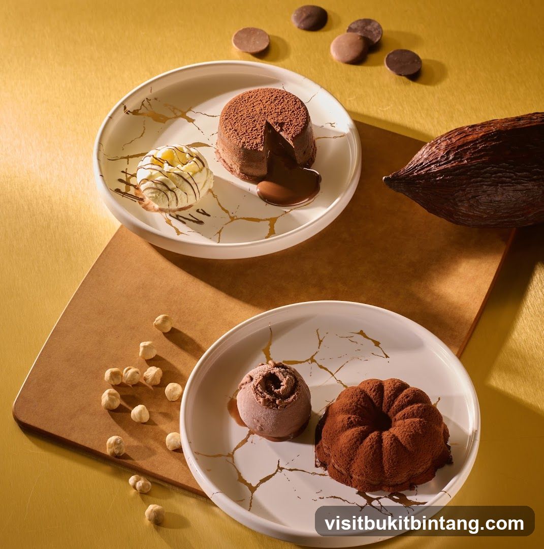 Desserts with Chocolate and Hazelnuts