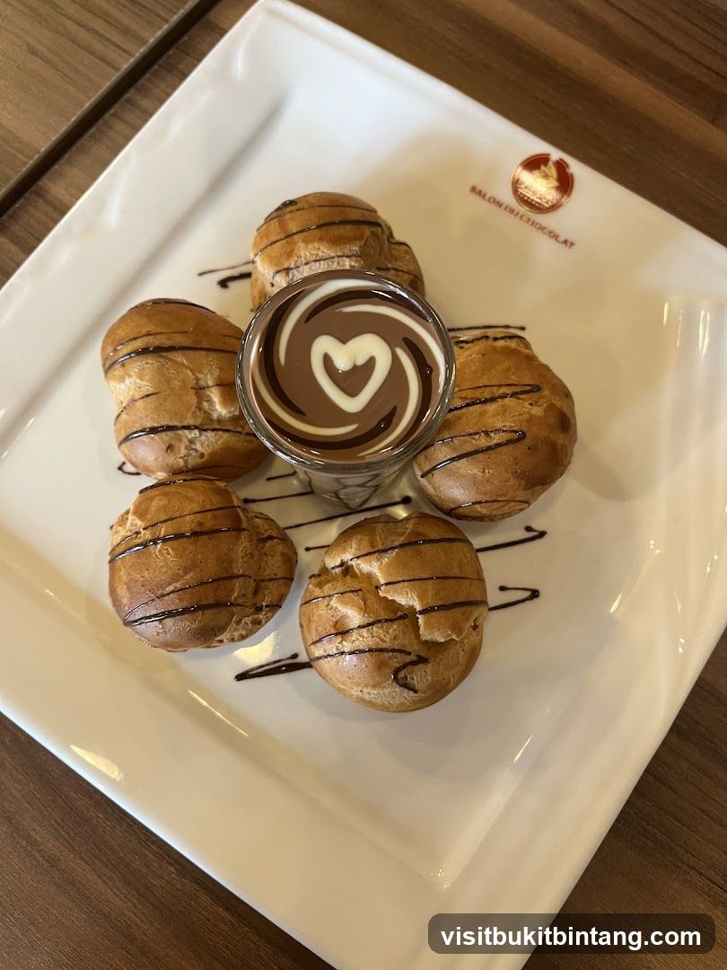 Profiteroles with Chocolate Dip