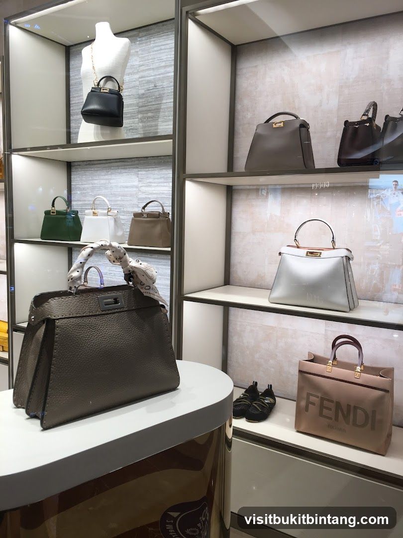 Fendi Handbags Display