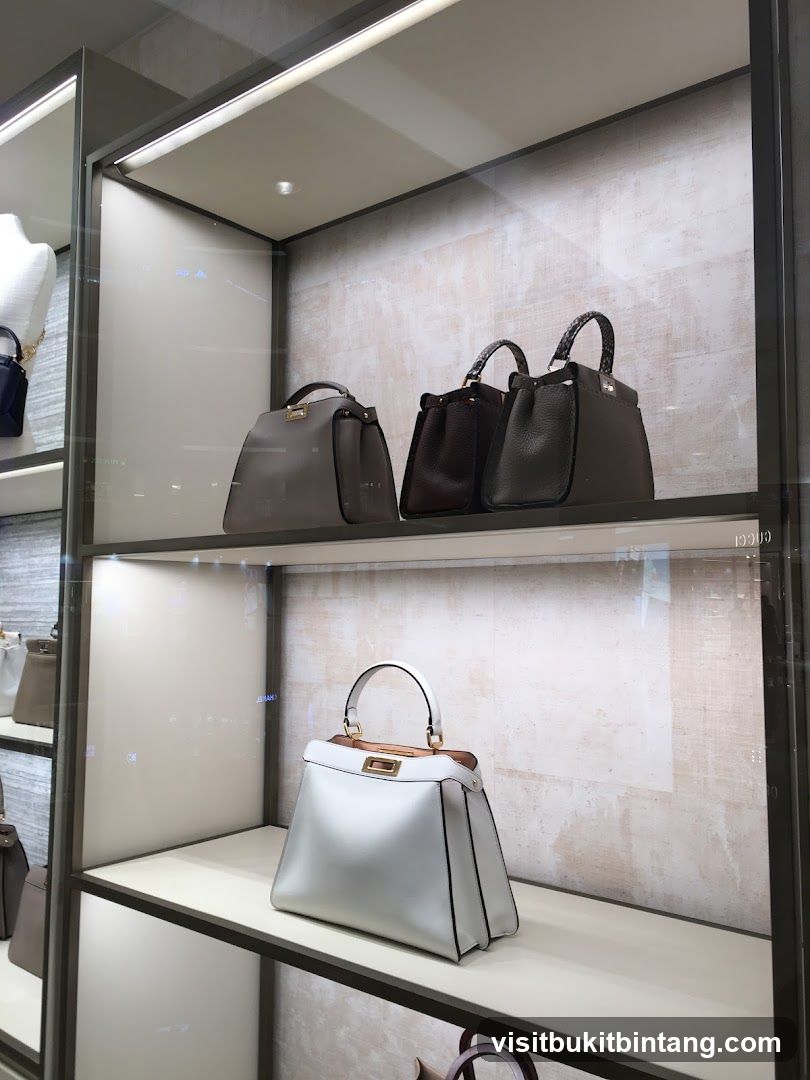 Designer Handbags on Display