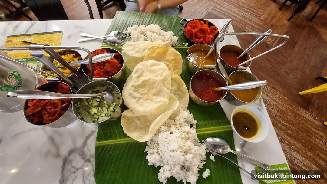 Indian Meal with Rice and Curries