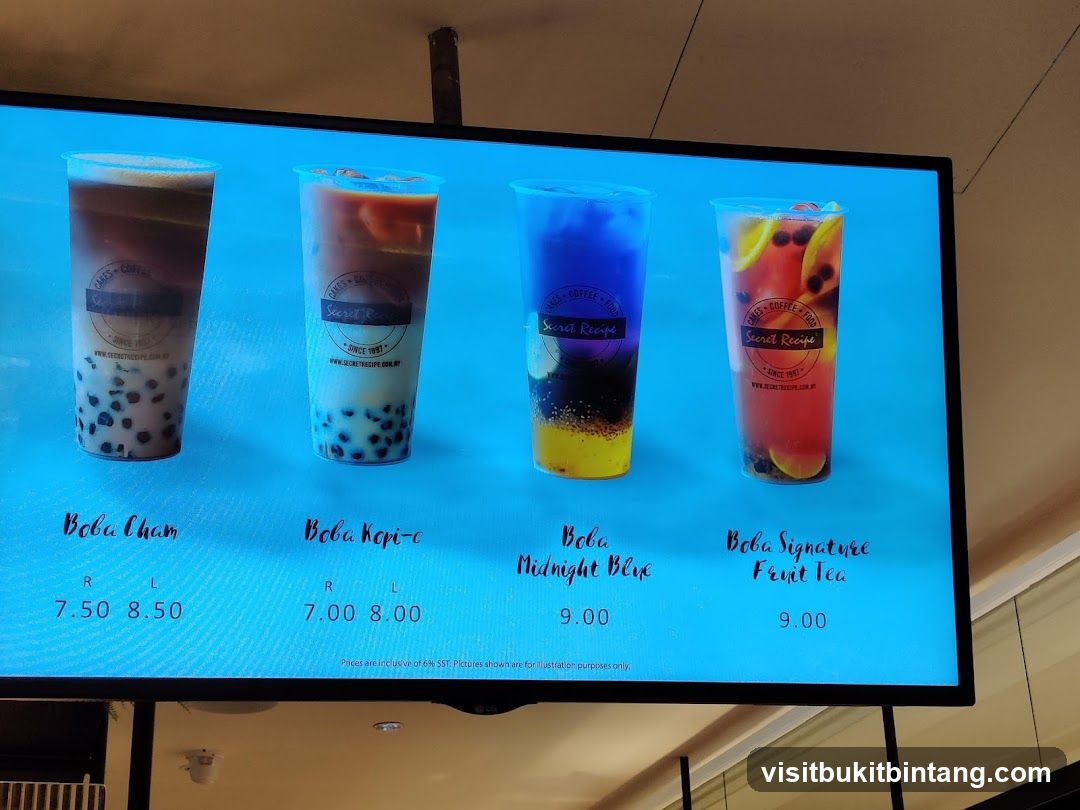 Secret Recipe Boba Drinks