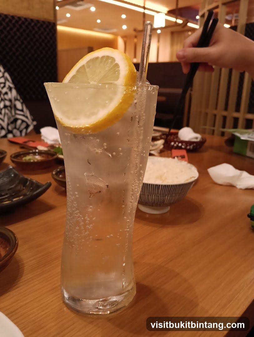 Lemon Soda with Ice