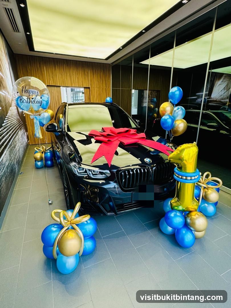 Car Decorated for a Birthday