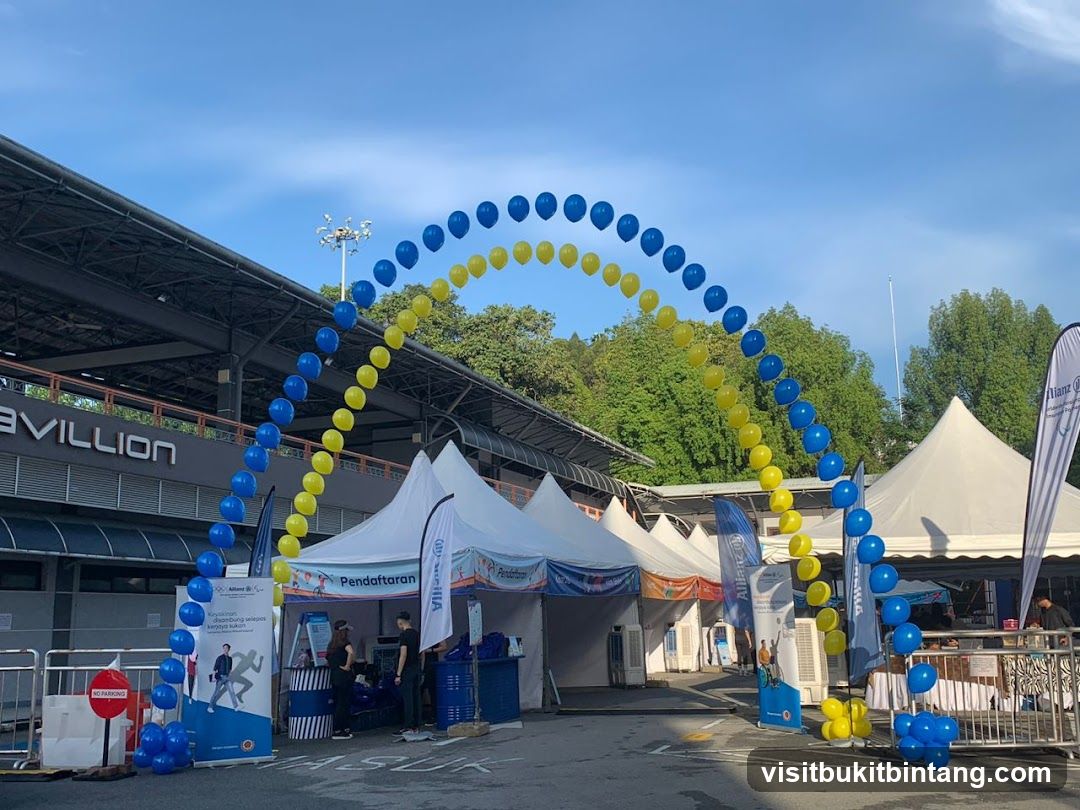 Outdoor Event Entrance with Balloon Arch