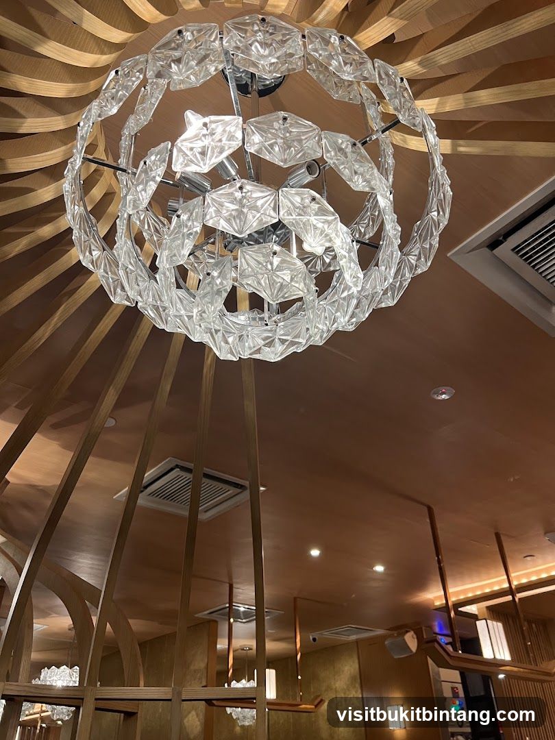 Interior Chandelier and Ceiling Detail