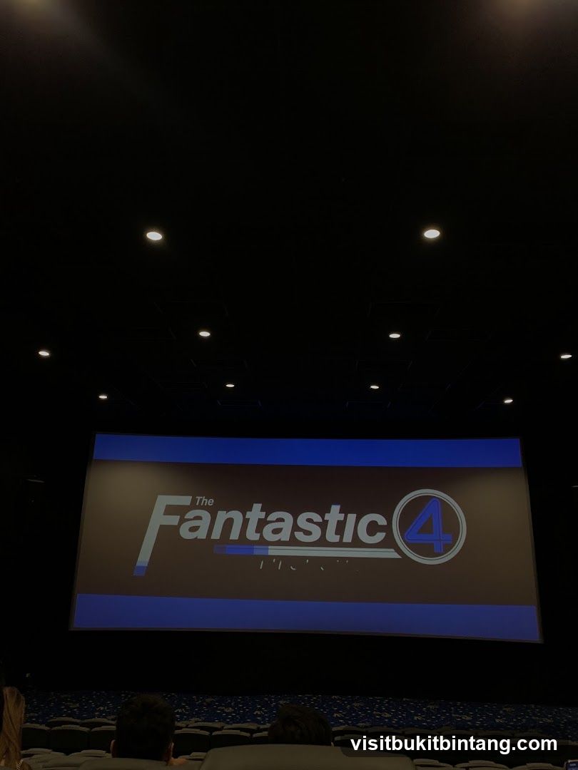The Fantastic Four Logo on a Cinema Screen