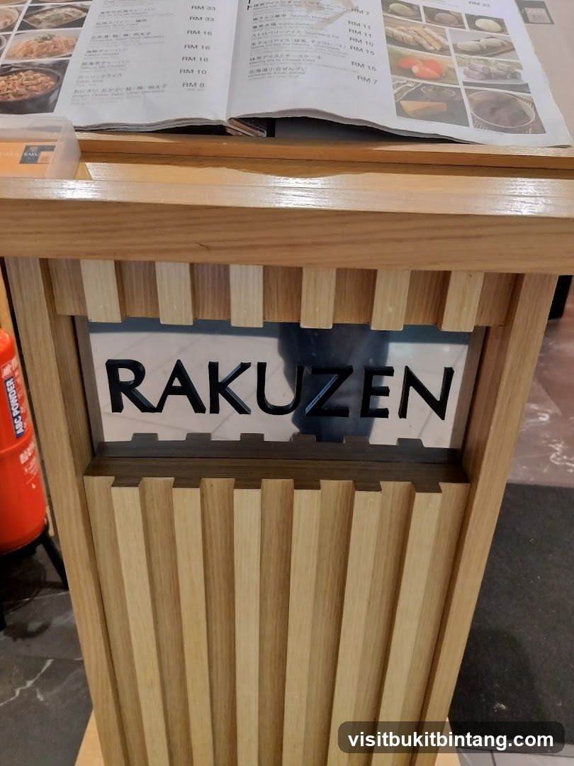 Rakuzen Menu
