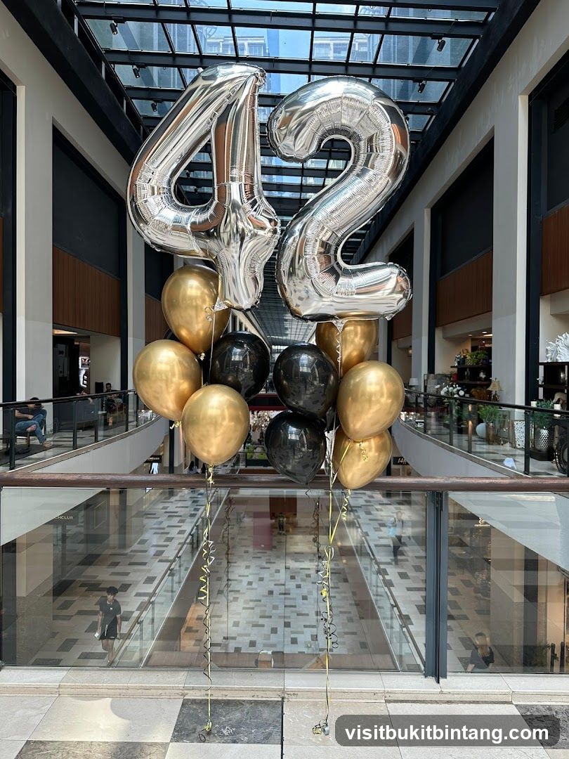 Balloons for a 42nd Birthday