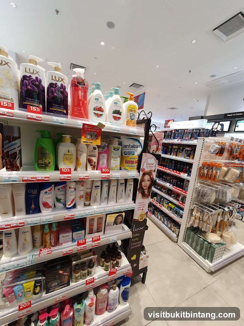 Health and Beauty Products Aisle