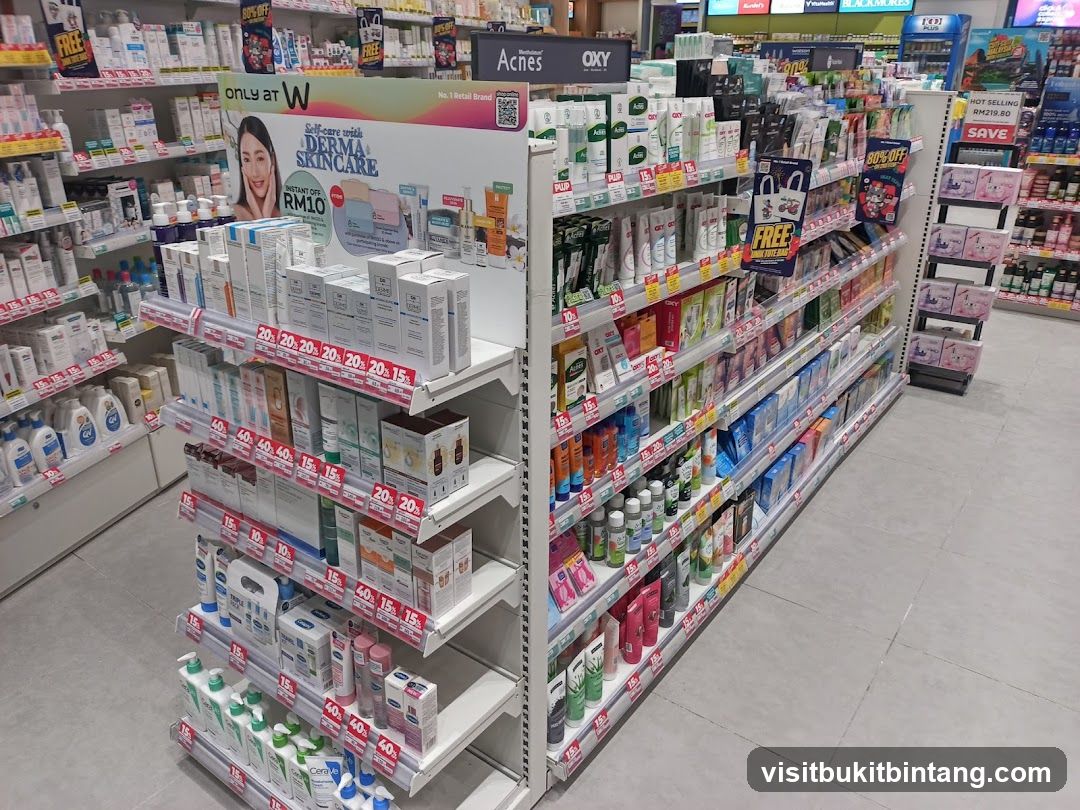 Health and Beauty Products Aisle