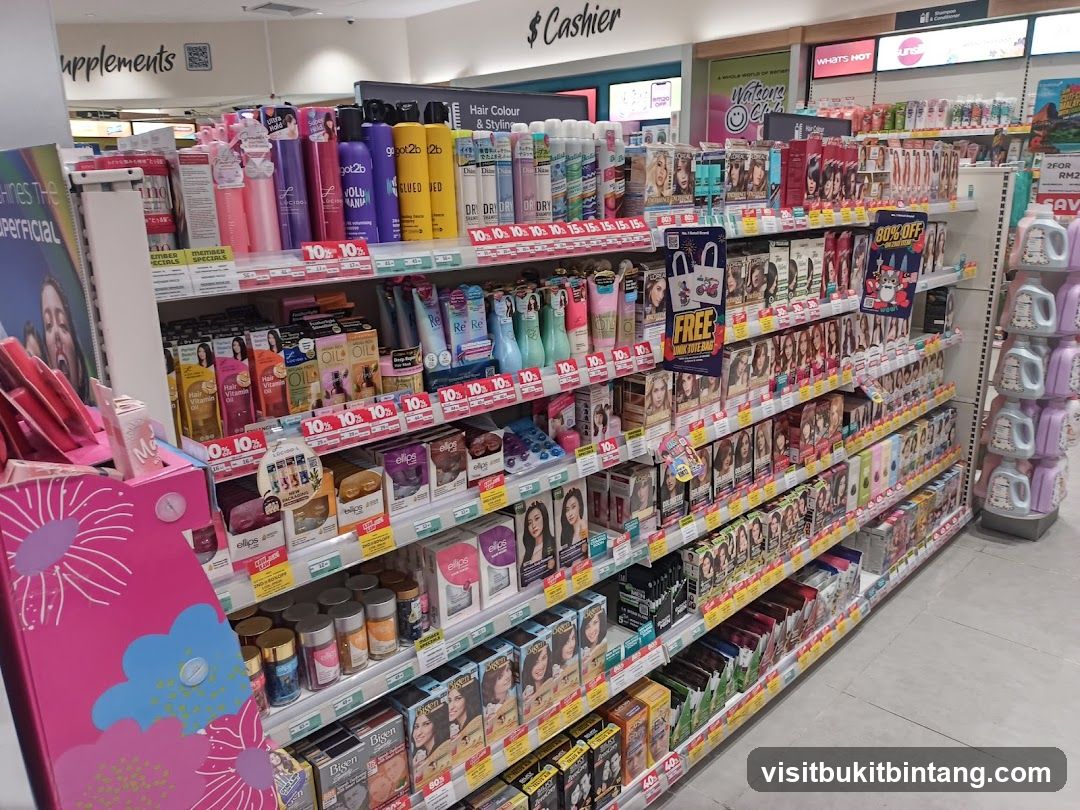 Health and Beauty Products Aisle