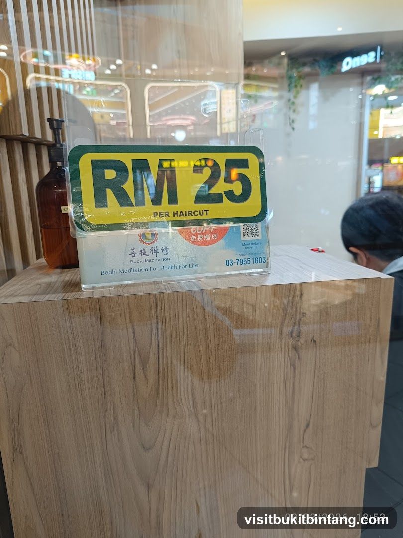 Haircut Price Sign