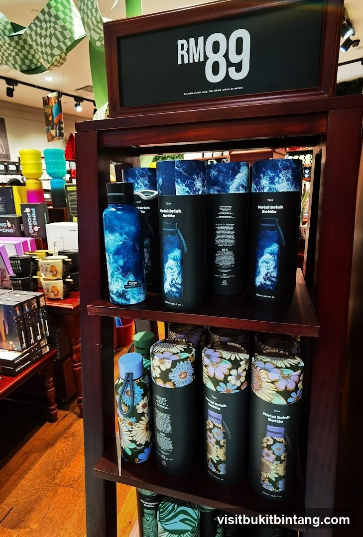 Metal Drink Bottles Display