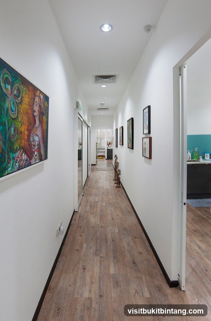 Hallway with Artwork