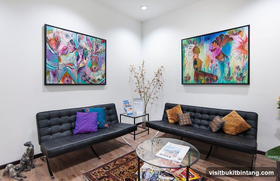 Waiting Area with Modern Art