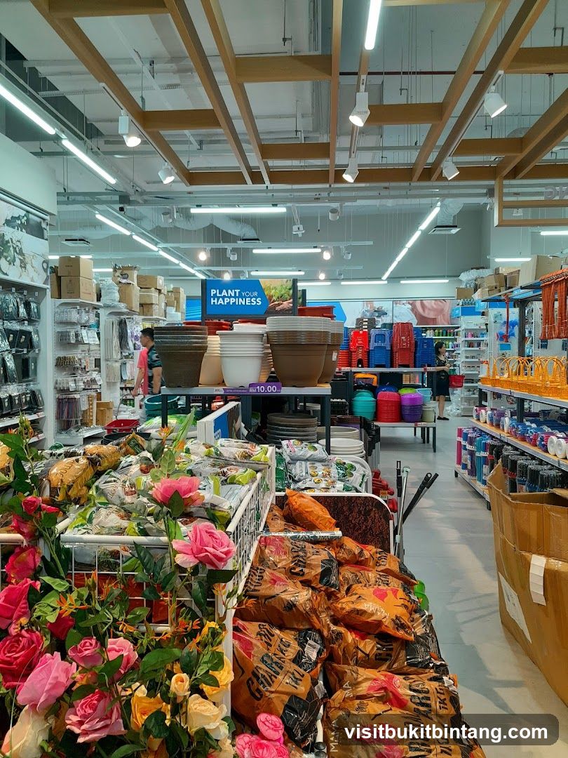Gardening Supplies Aisle