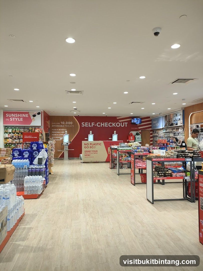Self-Checkout Area in a Store