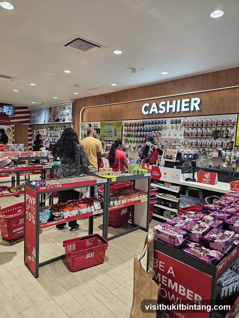 Store Interior with Cashier and Merchandise