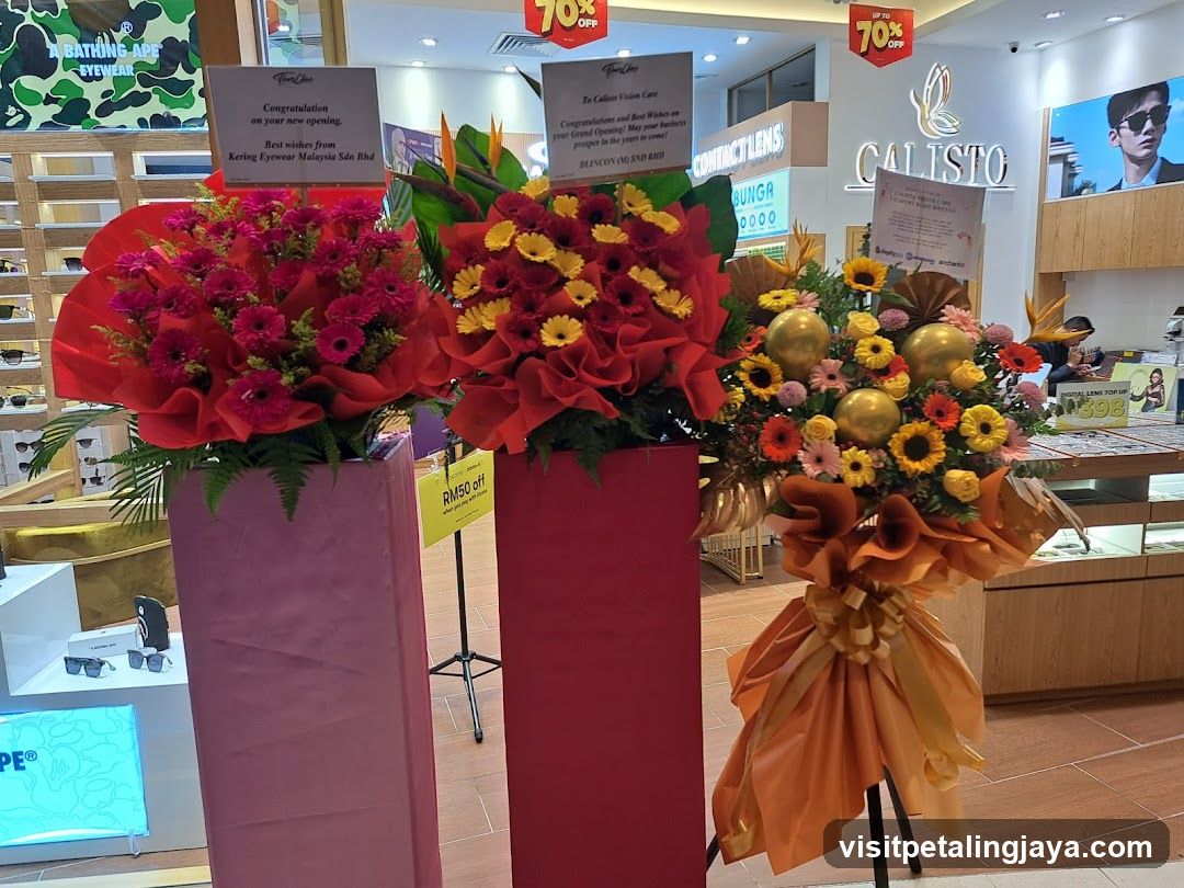 Store Interior with Flower Arrangements