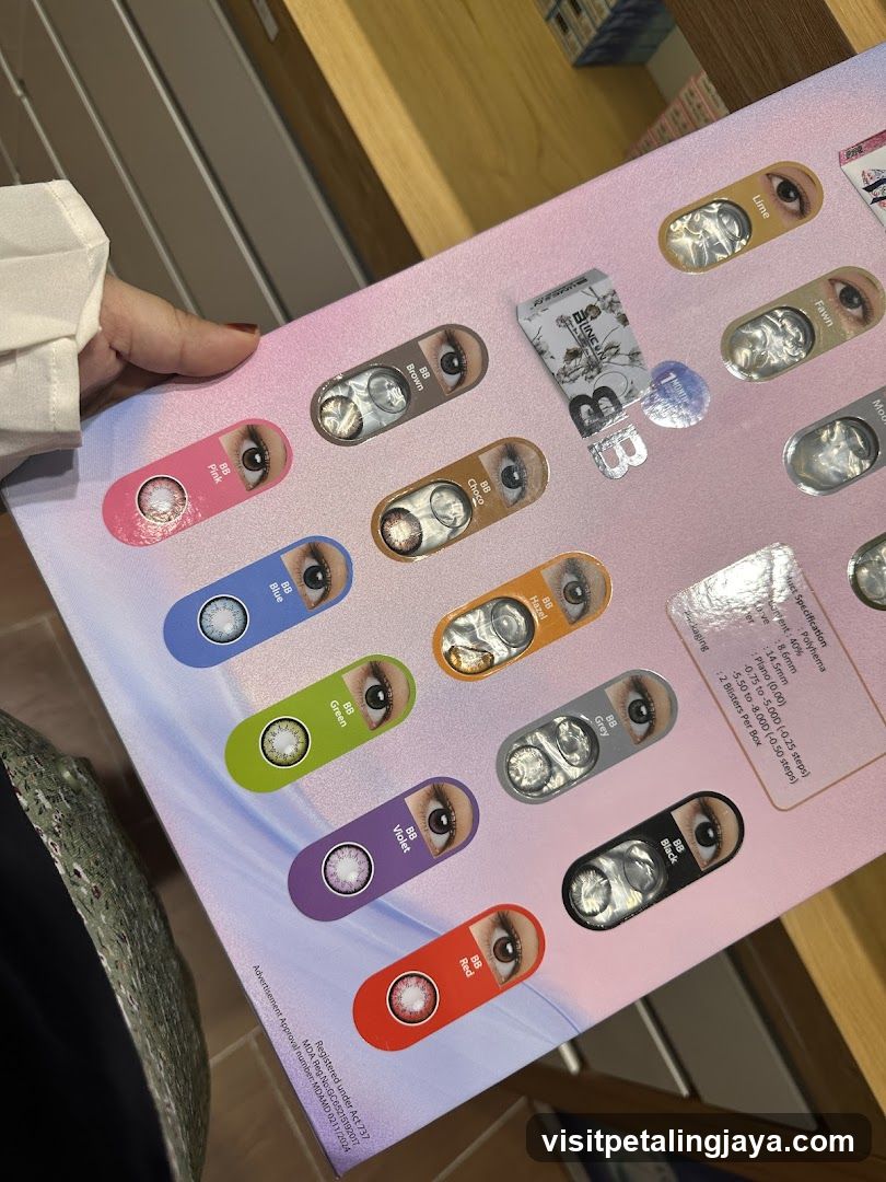 Contact Lens Display Board