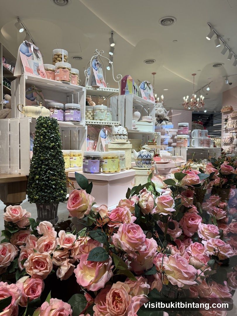 Pastel Pink Floral Display with Confectionery