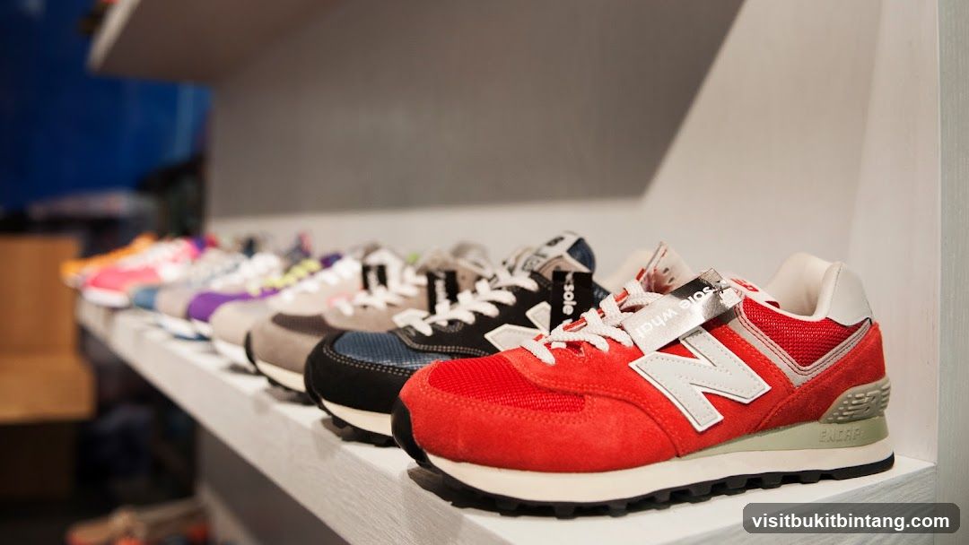 New Balance Sneakers on Display