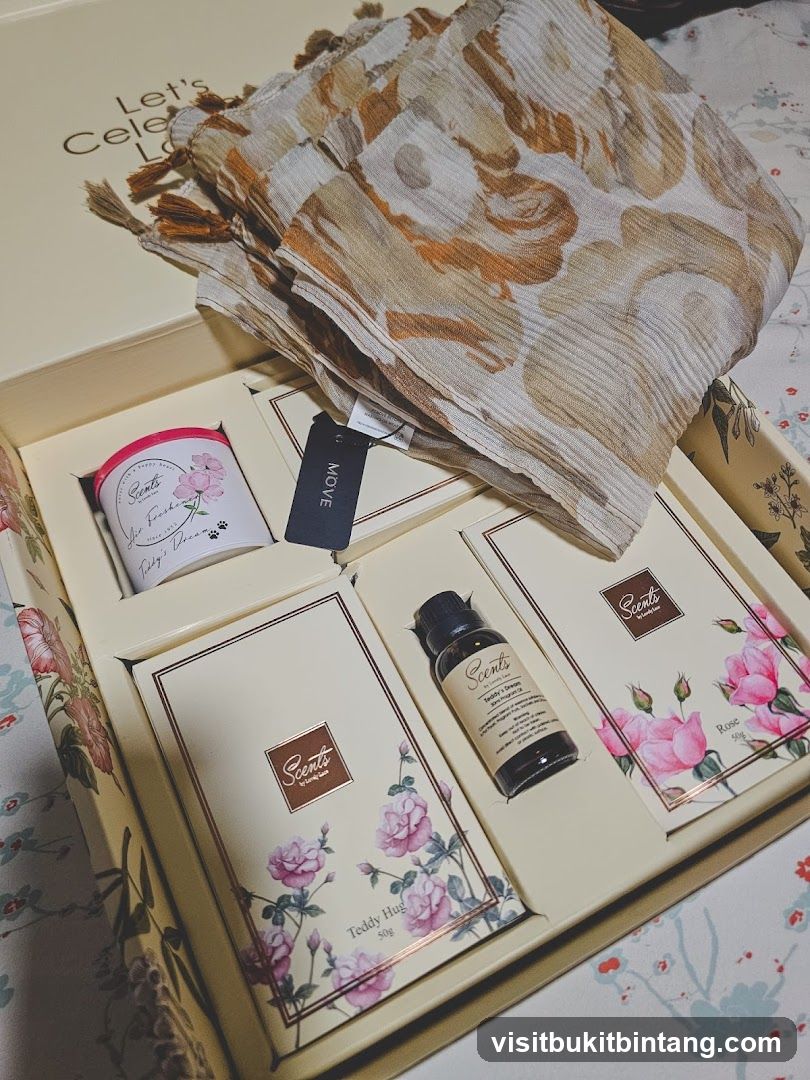 Gift Box with Scarf and Scents Products