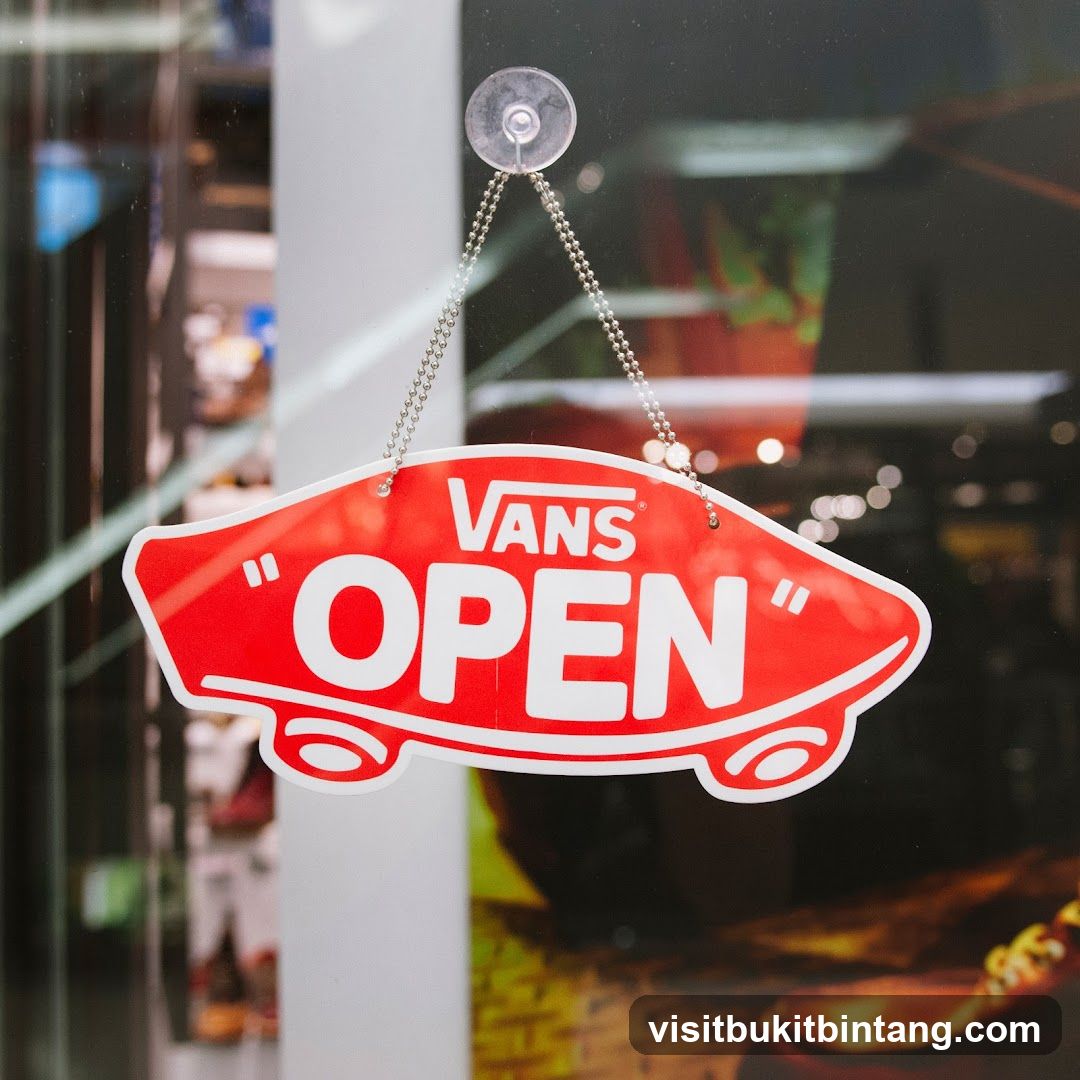 Vans Open Sign