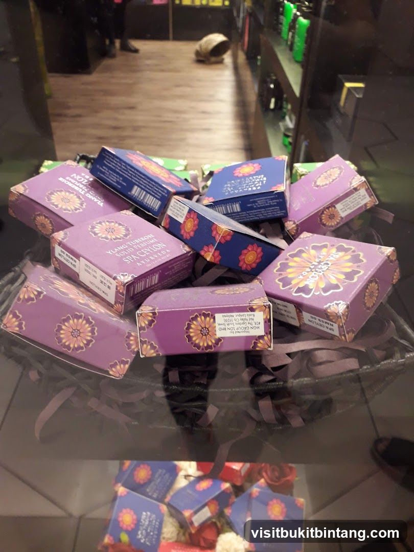 Spa Ceylon Solid Perfume Display