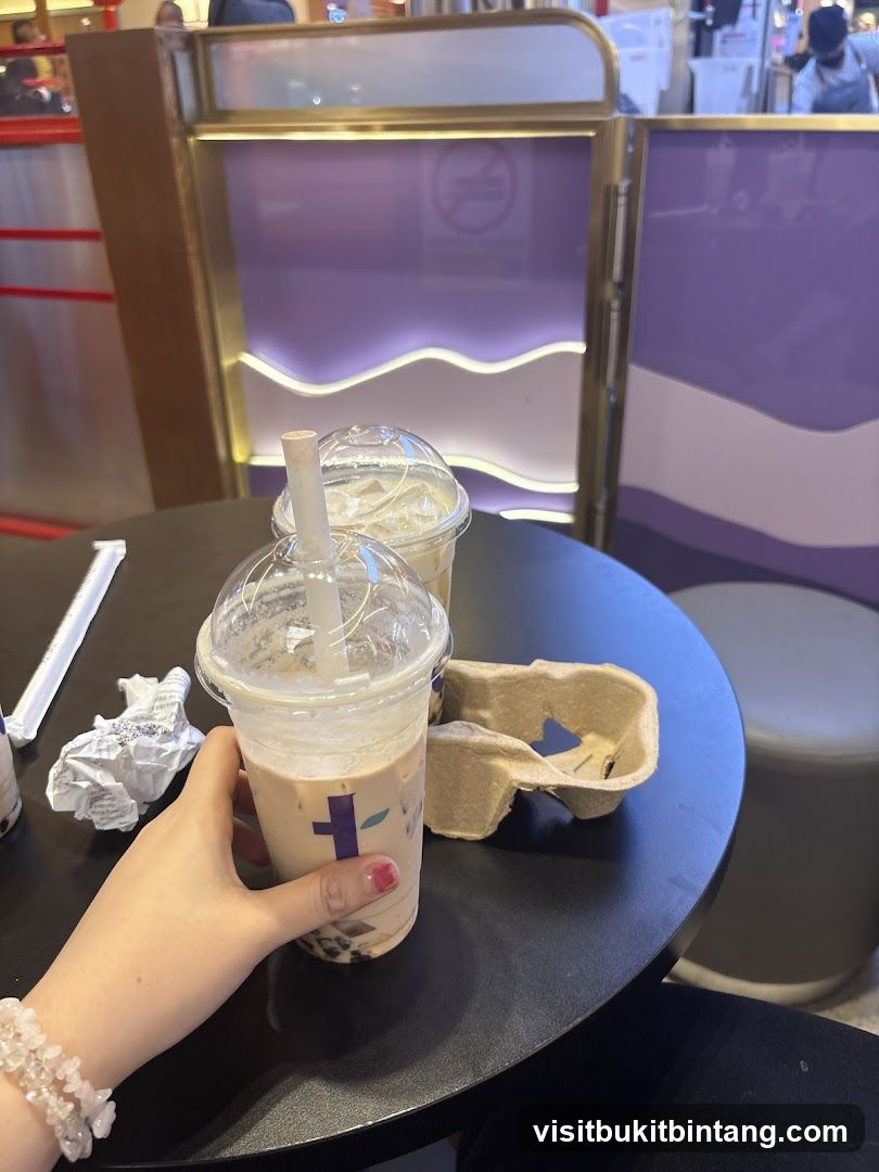 Bubble Tea Drinks on Table