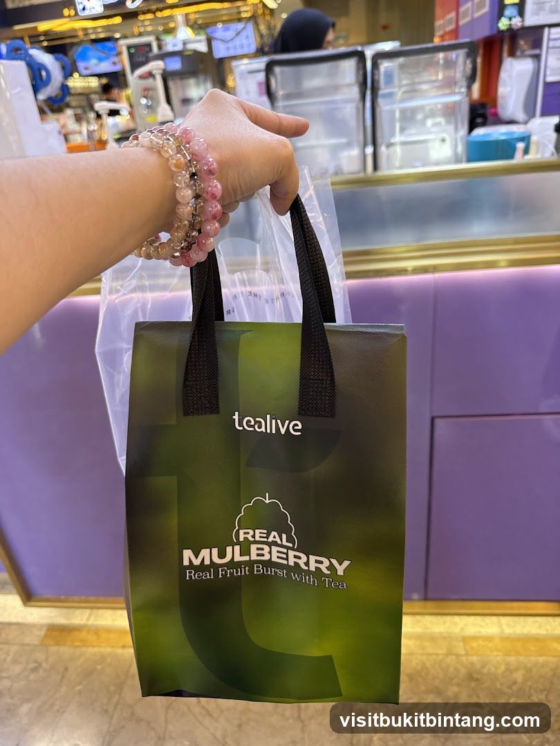 Tealive Real Mulberry Bag