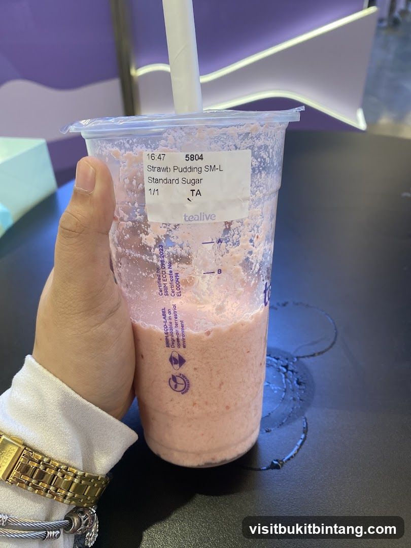 Strawberry Pudding Drink