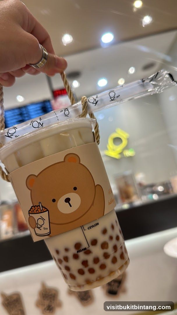 Bubble Tea with Bear Sleeve