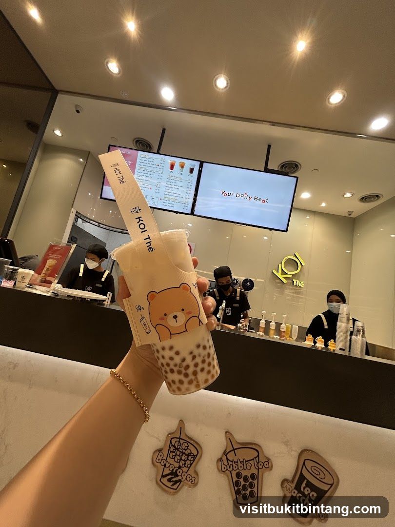 Bubble Tea Drink and Counter