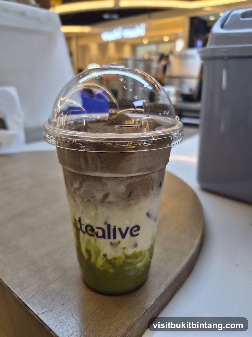 Iced Drink with Matcha and Chocolate