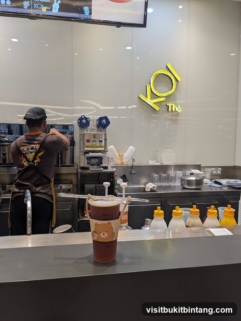 Bubble Tea Shop Counter