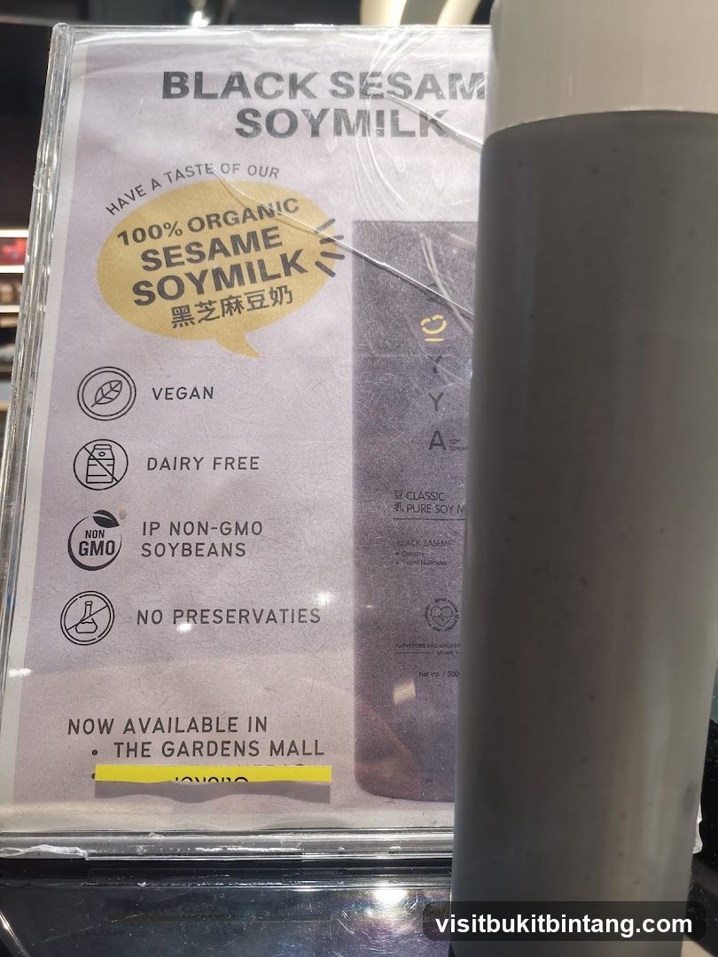 Black Sesame Soymilk Advertisement