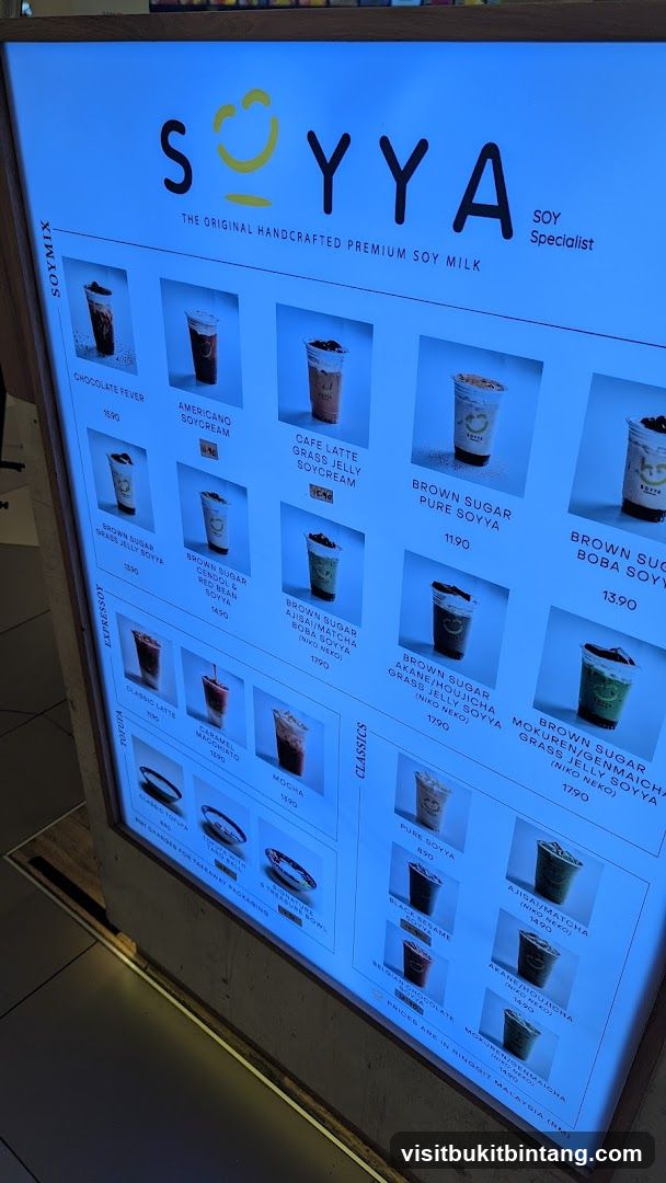 SOYYA Menu