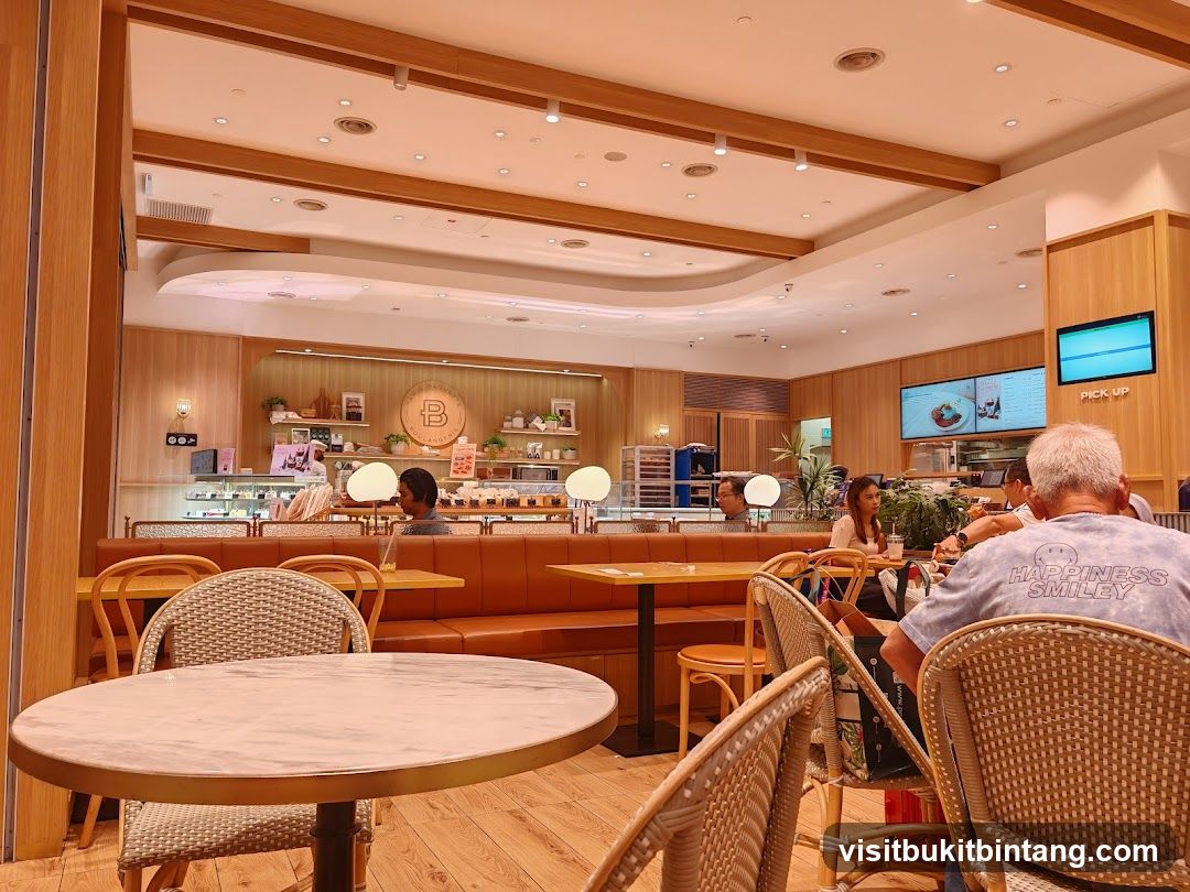 Interior of a cafe with patrons