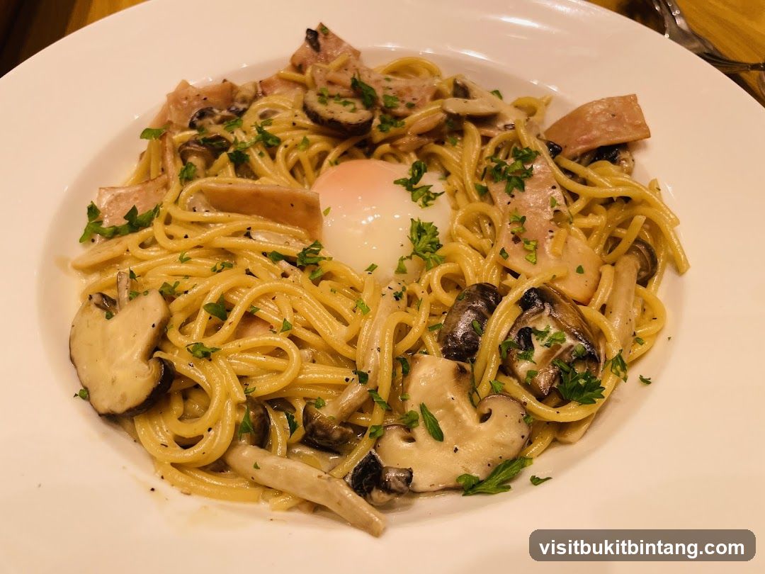 Mushroom and Bacon Pasta