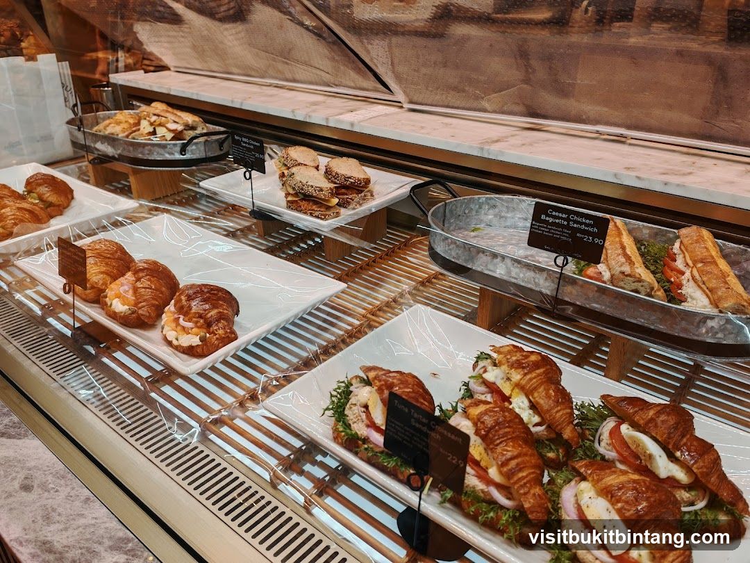 Sandwiches and Croissants Display
