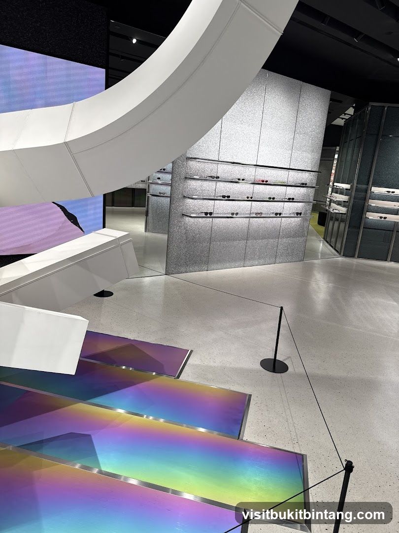 Modern Retail Interior with Display Shelves