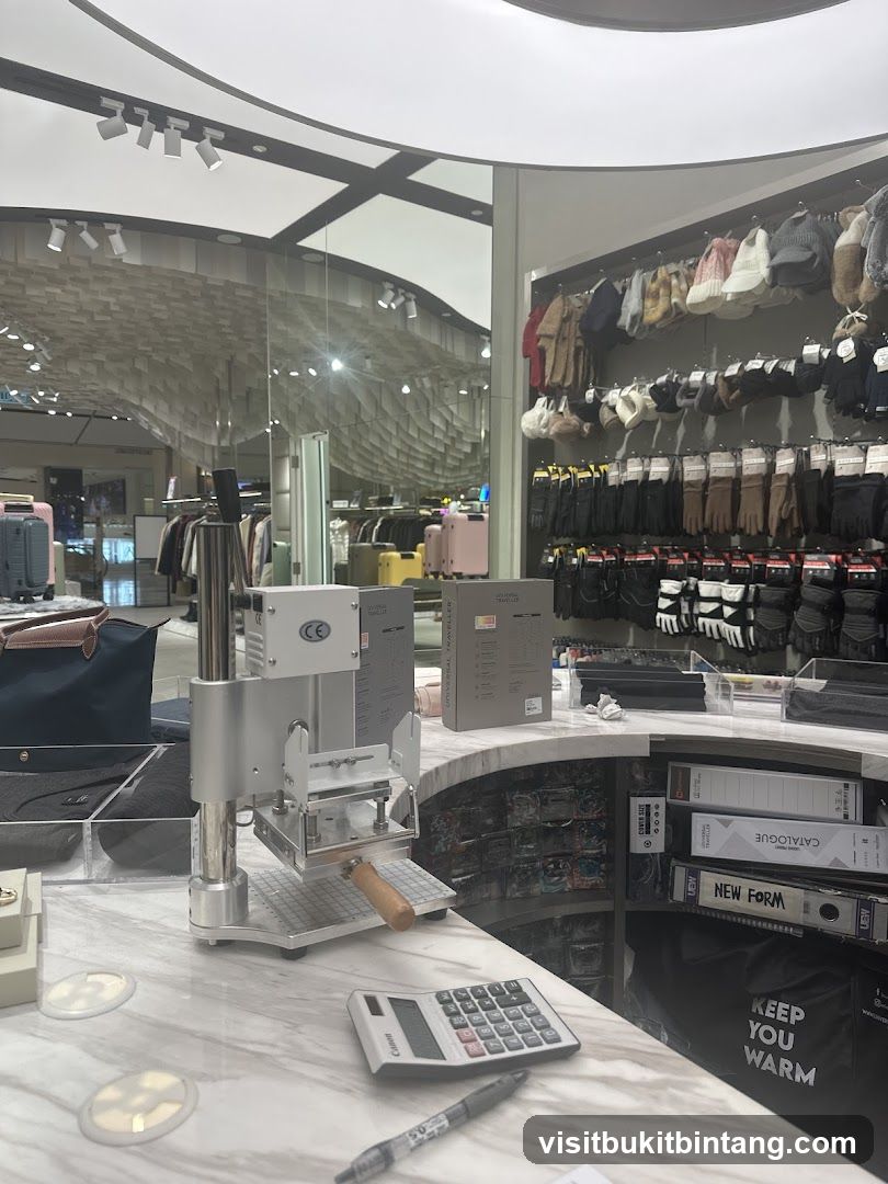 Store Counter with Merchandise and Equipment