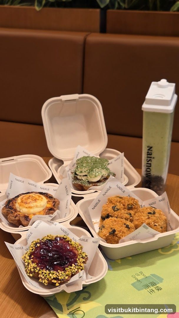 Assortment of Pastries and Drink