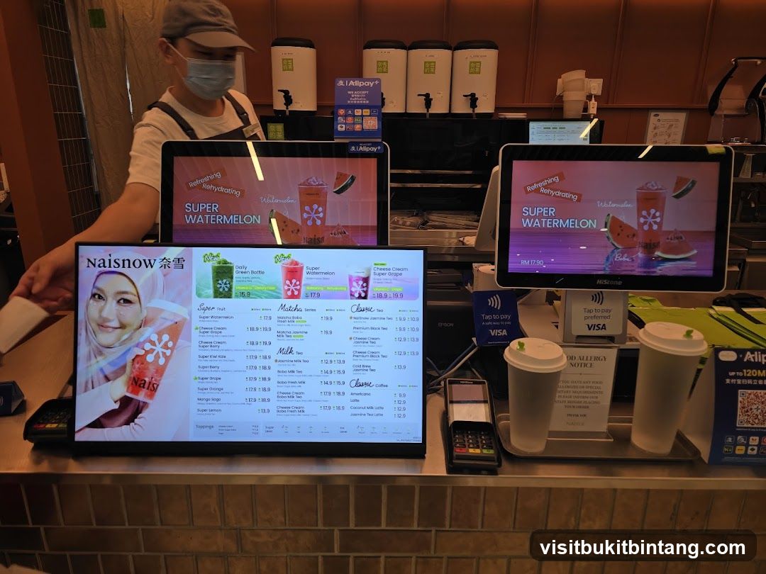 Naisnow Menu Display