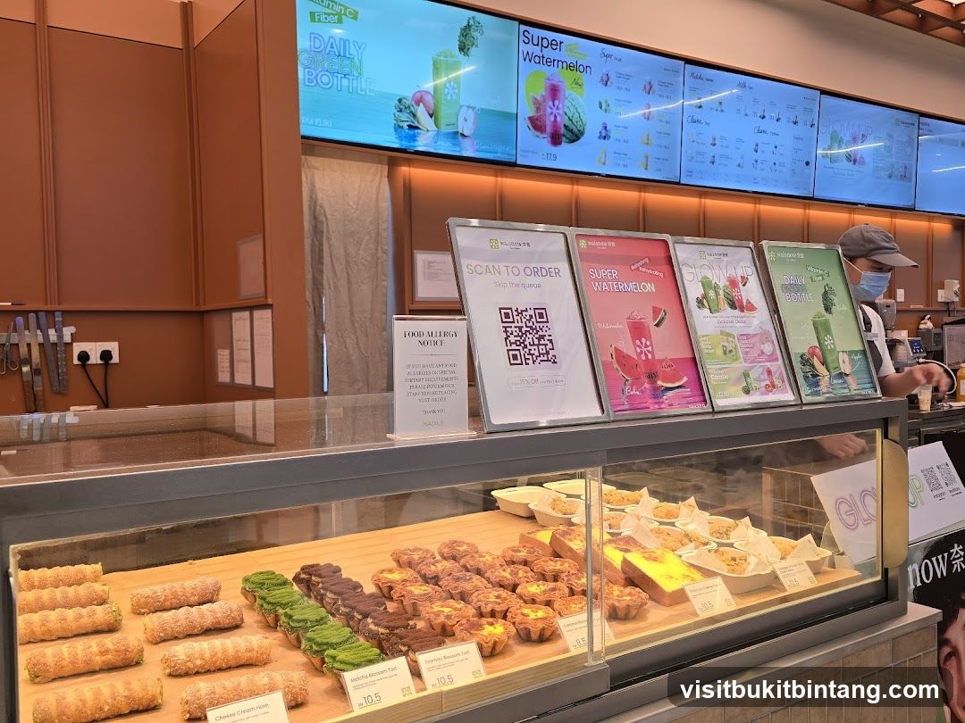 Bakery Display with Digital Menu